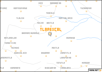 map of Tlapexcal