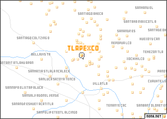 map of Tlapexco