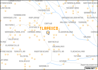 map of Tlapexco