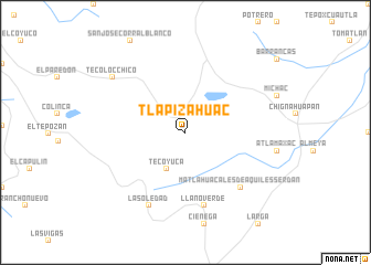 map of Tlapizahuac