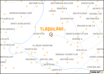 map of Tlaquilpan