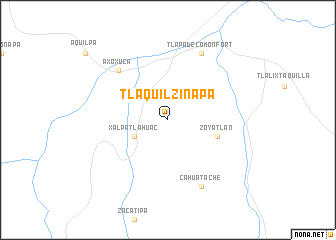 map of Tlaquilzinapa