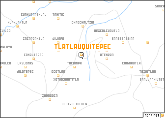 map of Tlatlauquitepec