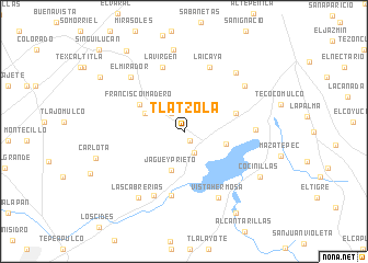 map of Tlatzola