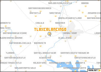 map of Tlaxcalancingo