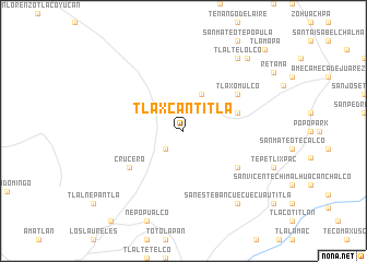 map of Tlaxcantitla