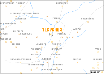 map of Tlayahua