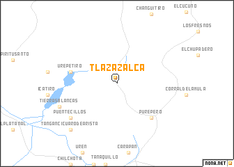map of Tlazazalca