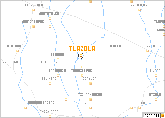 map of Tlazola