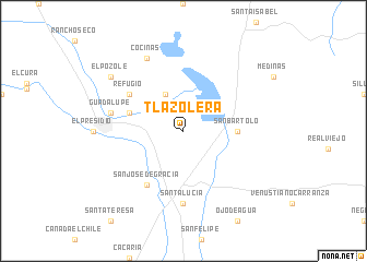 map of Tlazolera