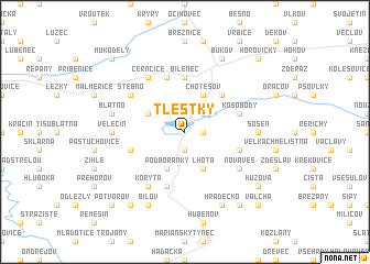 map of Tlestky