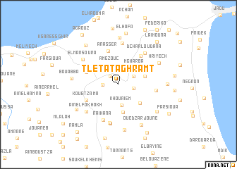 map of Tleta Taghramt