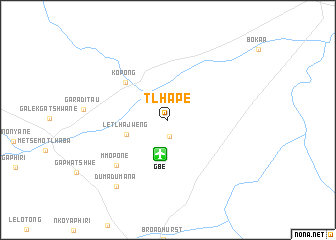 map of Tlhape