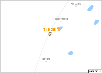 map of Tlhapin