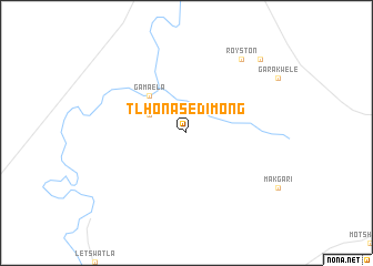 map of Tlhonasedimong