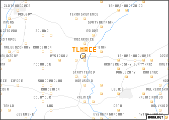 map of Tlmače