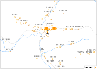 map of Tlobzoda