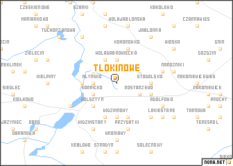 map of Tłoki Nowe