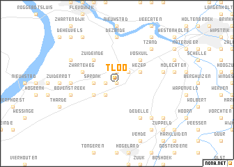 map of ʼt Loo