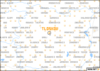 map of Tloskov