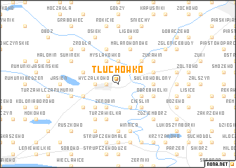 map of Tłuchówko