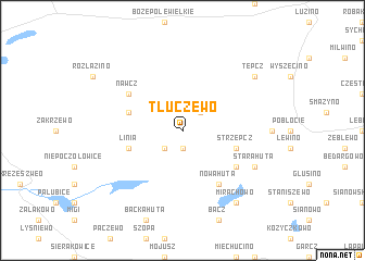 map of Tłuczewo