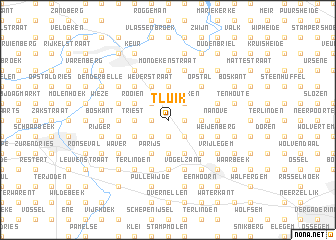 map of ʼt Luik