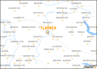 map of Tlumach