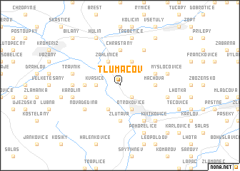 map of Tlumačov