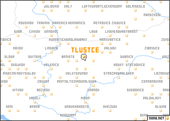 map of Tlustce