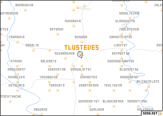 map of Tluste Vesʼ