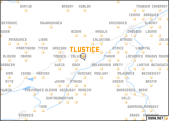 map of Tlustice