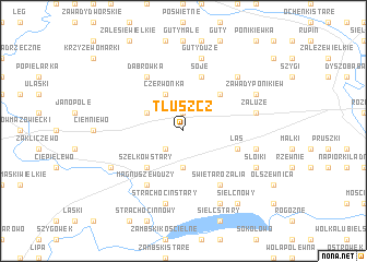 map of Tłuszcz