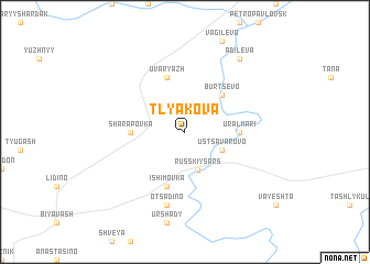 map of Tlyakova