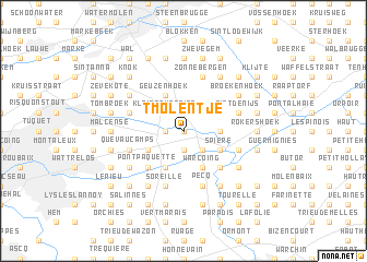 map of ʼt Molentje