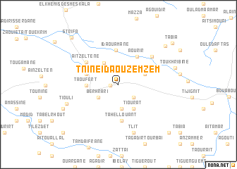 map of Tnine Ida Ou Zemzem