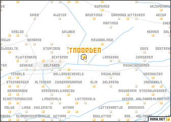 map of ʼt Noorden