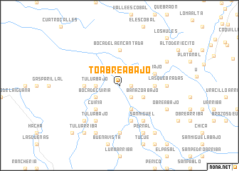 map of Toabré Abajo