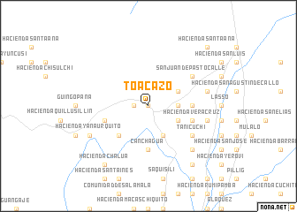 map of Toacazo