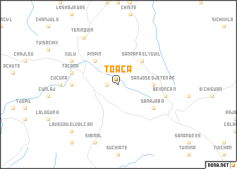 map of Toacá