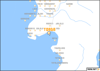 map of Toada
