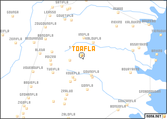 map of Toafla