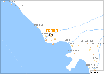 map of Toaha