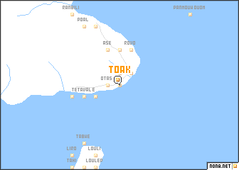 map of Toak