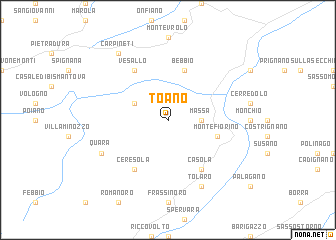 map of Toano