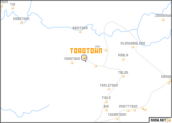 map of Toao Town