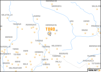 map of Toao