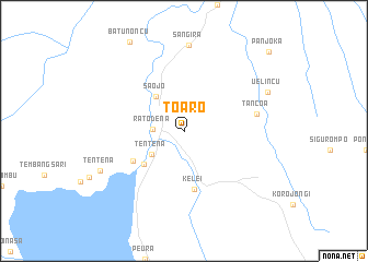 map of Toaro