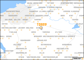 map of Toarp