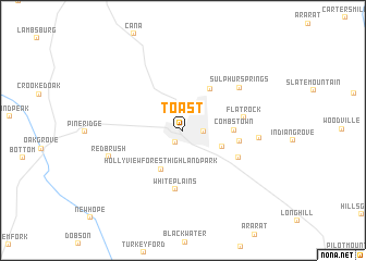 map of Toast